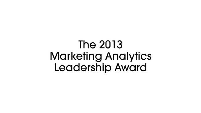 Wistia video thumbnail - Video: 2013 ANA Marketing Analytics Leadership Award Overview | Neustar